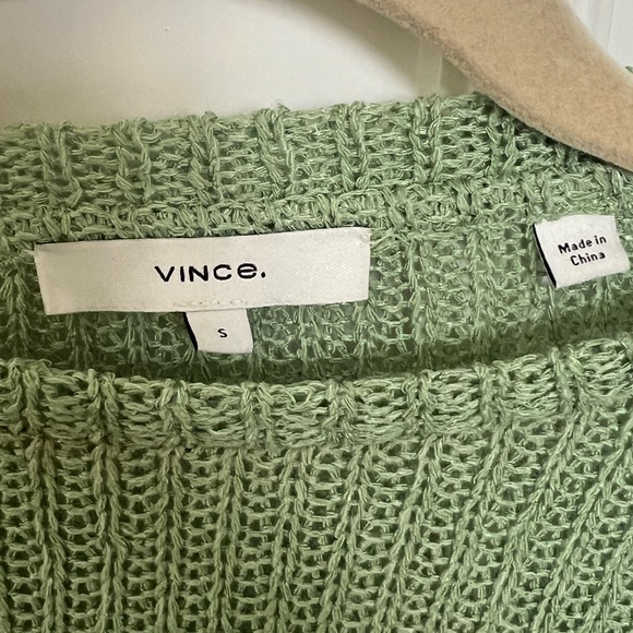 Vince, women’s green knit sweater, size small - Picture 2 of 2